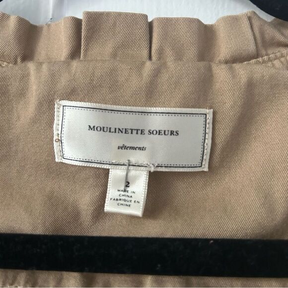 Anthropologie Moulinette Soeurs Button Down Double Breasted Trench Dress - Picture 9 of 12